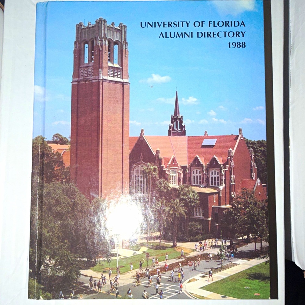 University of Florida Alumni Directory 1988 Hardcover Harris UF Gators Vintage